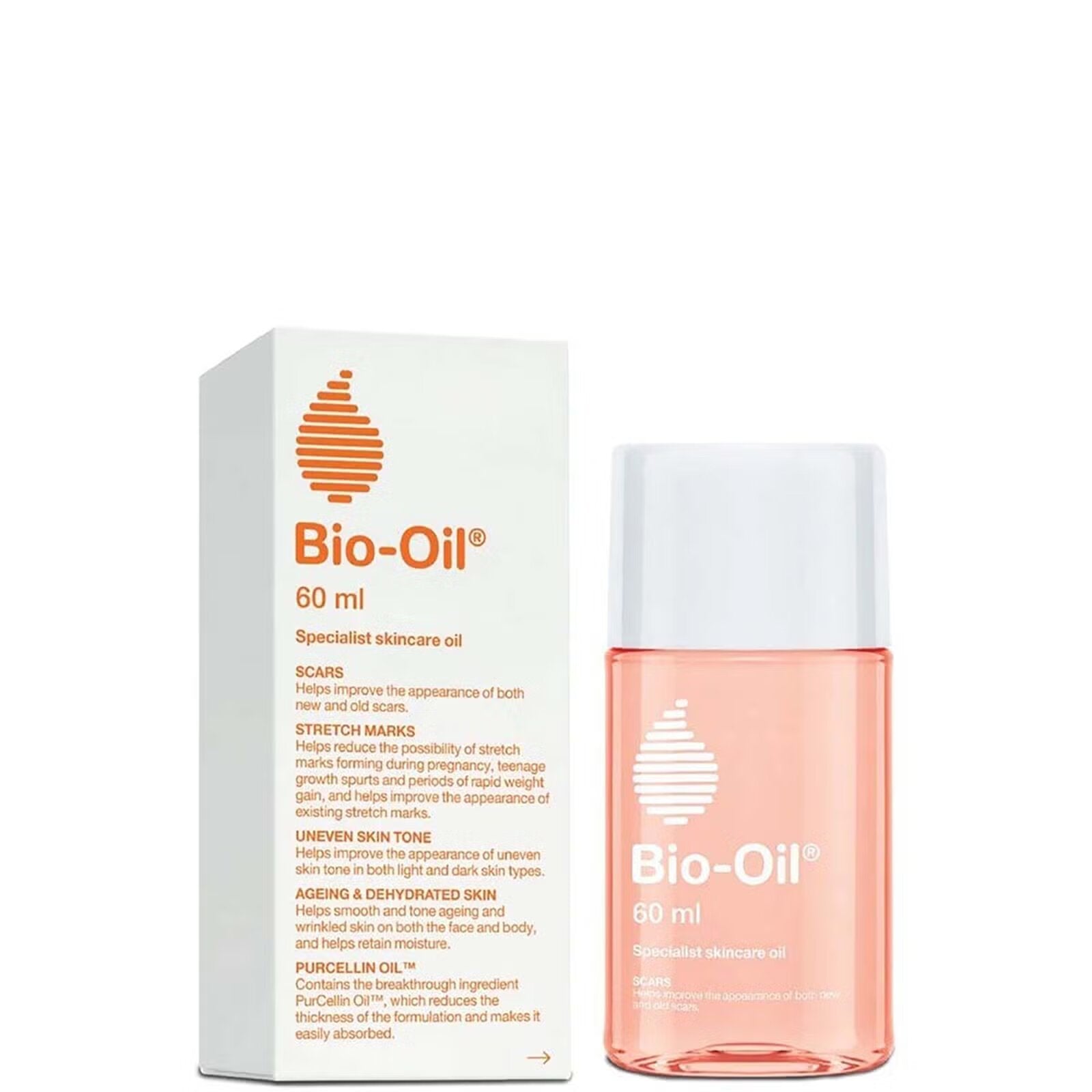 Bio-Oil, Bio-Oil, Anti-Marks, Kroppsolja, Över hela kroppen, 60 ml