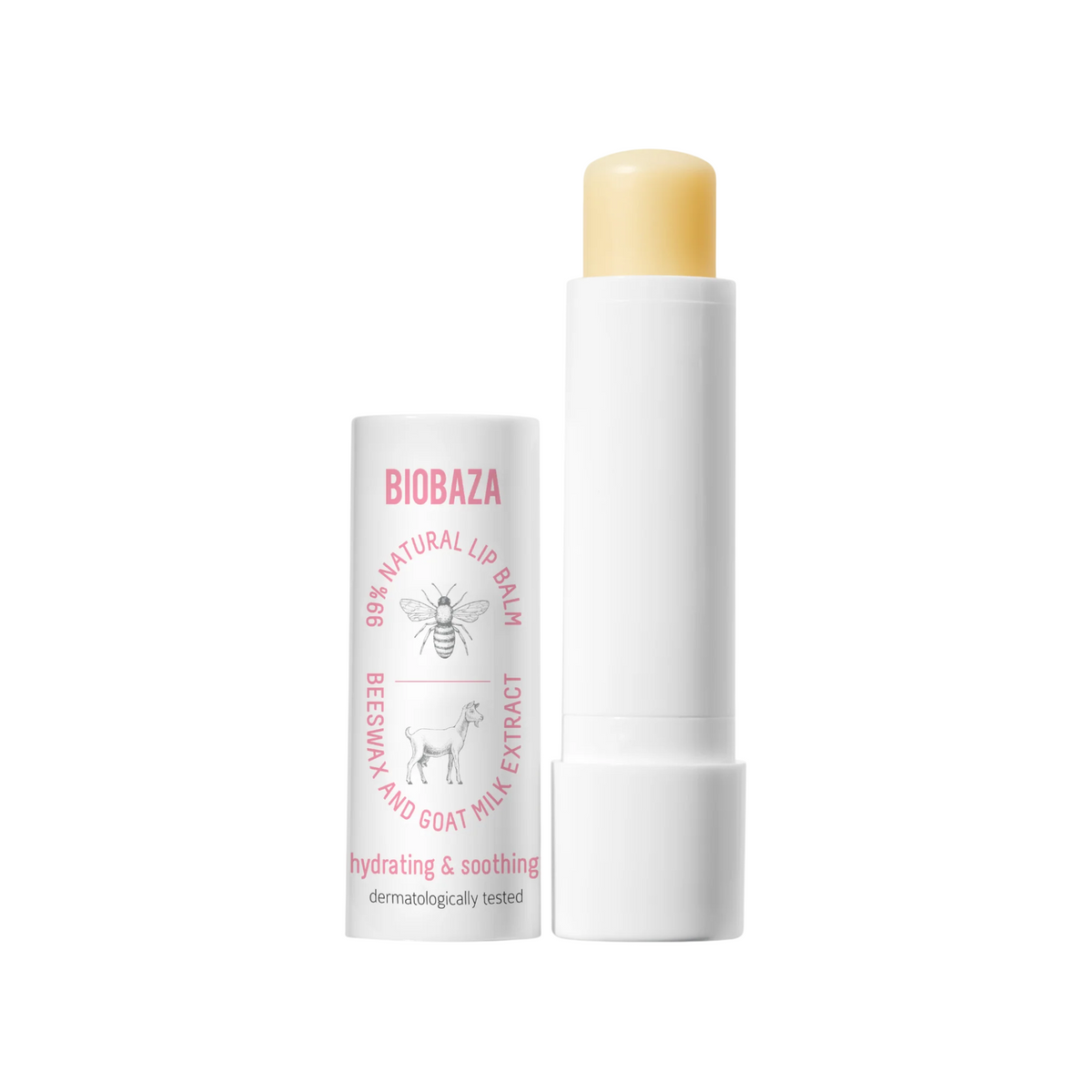 Biobaza, Bees & Goats, Återfuktande, Läppbalsam, 4.5 g