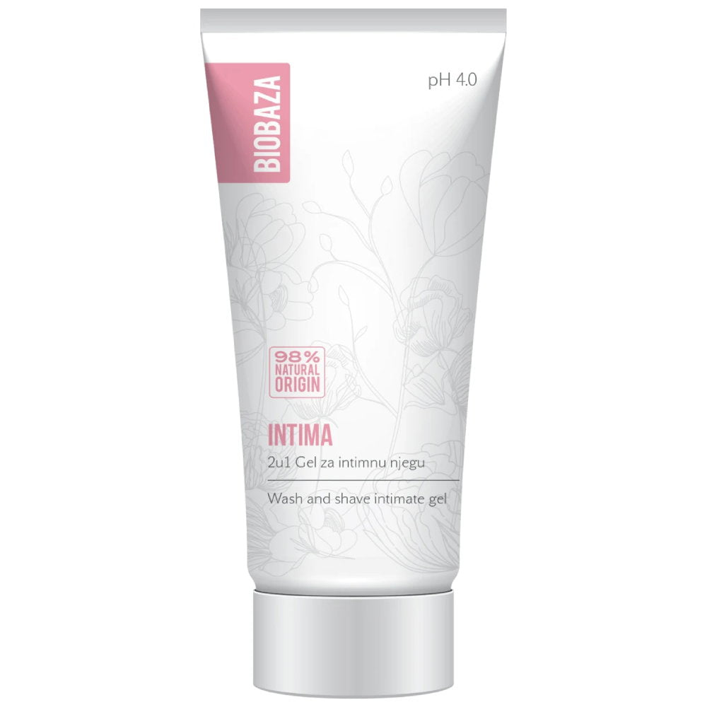 Biobaza, Intima, Naturliga ingredienser, Intimtvättgel, 30 ml