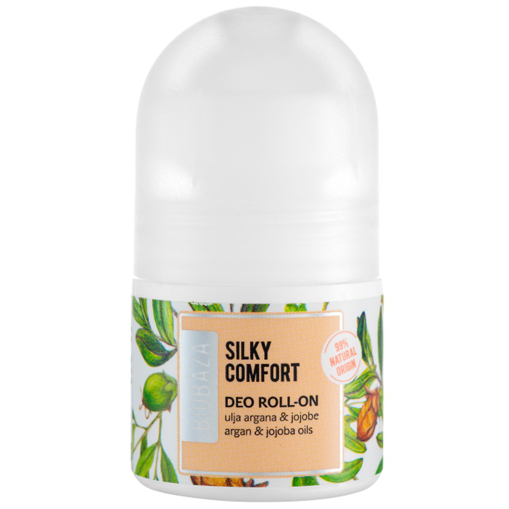 Biobaza, Silky Comfort, Naturliga ingredienser, Nourishing & Protecting, Shea Butter & Jojoba, Antiperspirant, För kvinnor, 20 ml