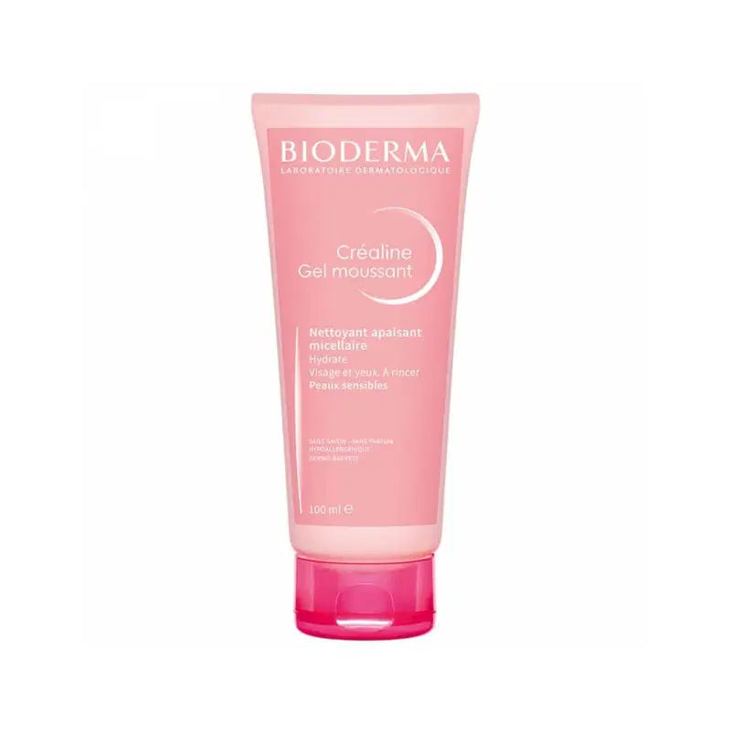 Bioderma, Crealine, Återfuktande, Rengöringsgel, För ansiktet, 100 ml