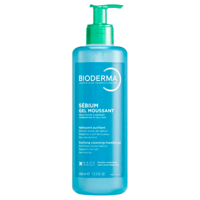 Bioderma, Sebium, Renande, Rengöringsgel, För ansiktet, 400 ml