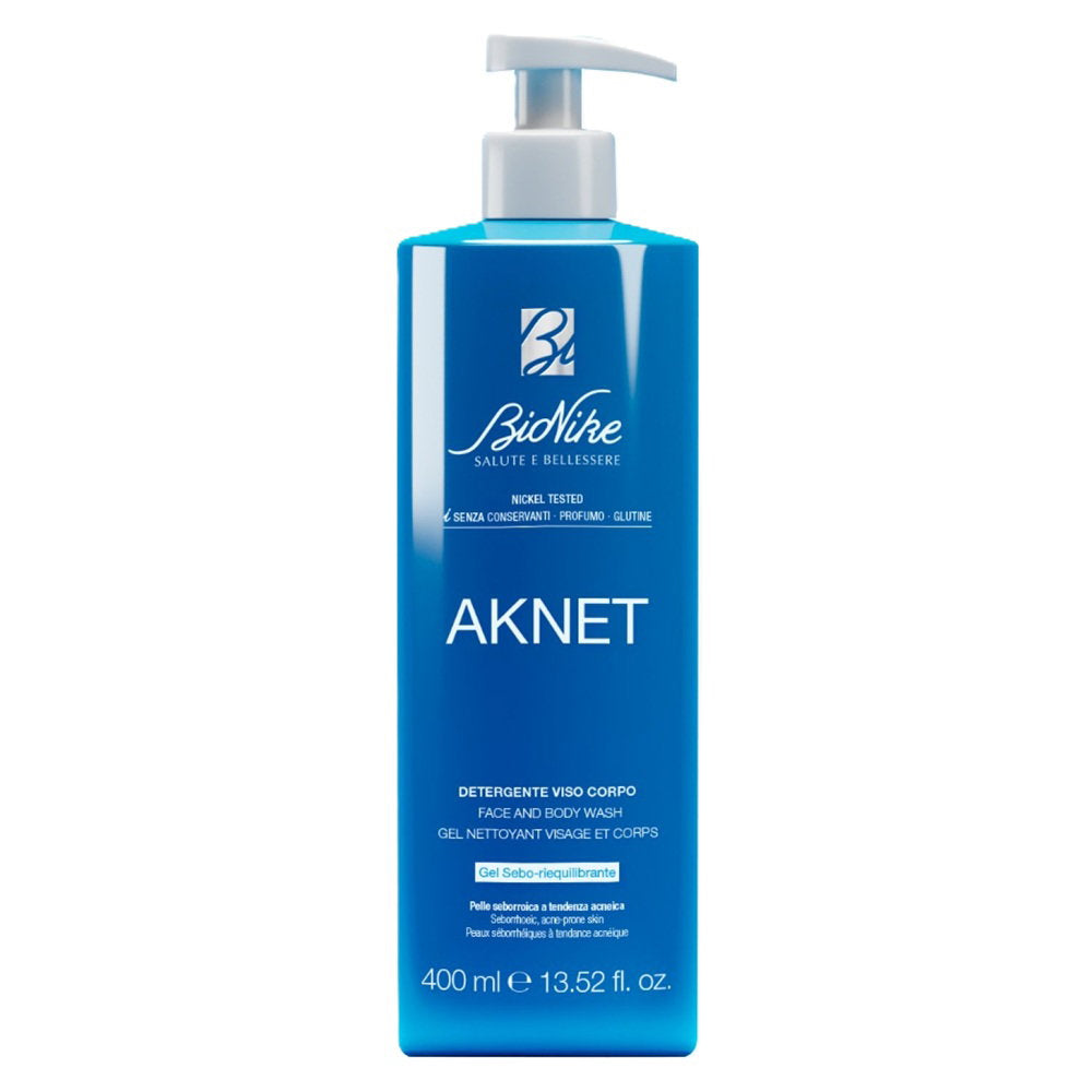 BioNike, Aknet, Balansering, Duschkräm, För ansikte & kropp, 400 ml