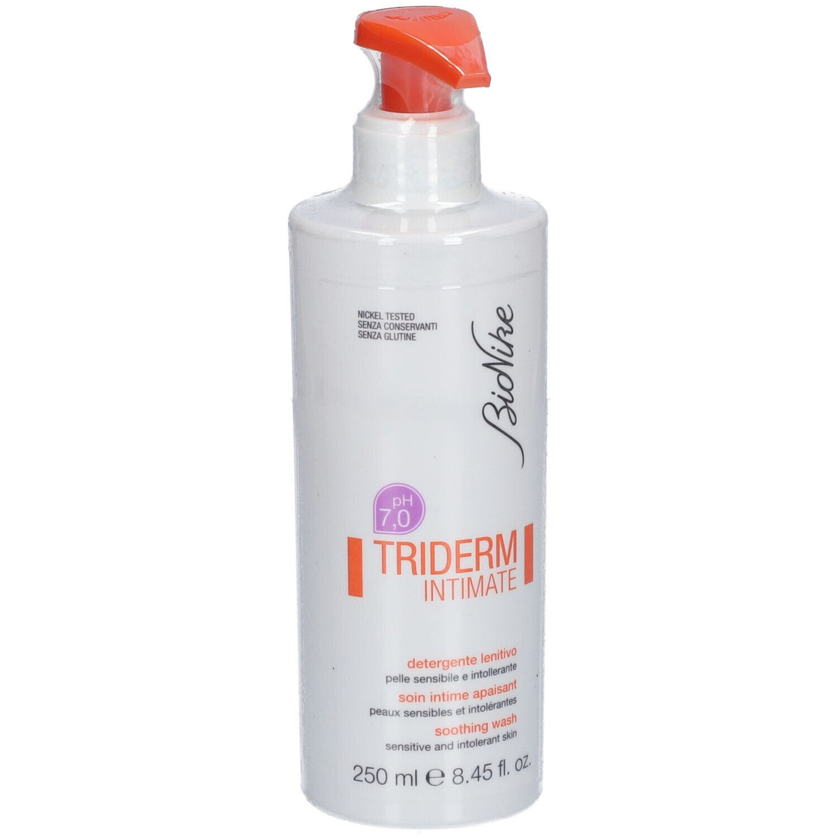BioNike, Triderm Intimate pH 7.0, Lugnande, Intim gel, 250 ml