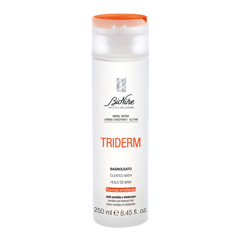 BioNike, Triderm Oleated Bath, Moisturizing & Emollient, Badolja, 250 ml