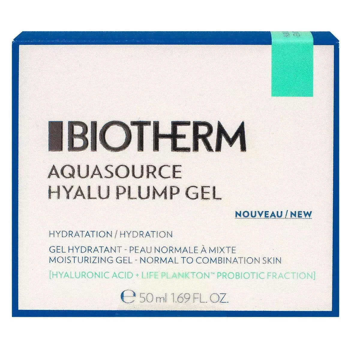 Biotherm, Aquasource Hyalu Plump, Återfuktande, Dag och natt, Gelkräm, För ansiktet, 50 ml