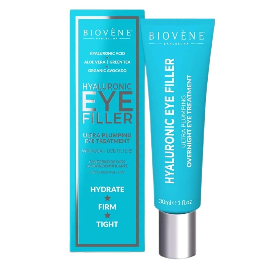 Biovene, Eye Filler, Hyaluronsyra, Uppstramning, Över natten, Ögonkräm, 30 ml
