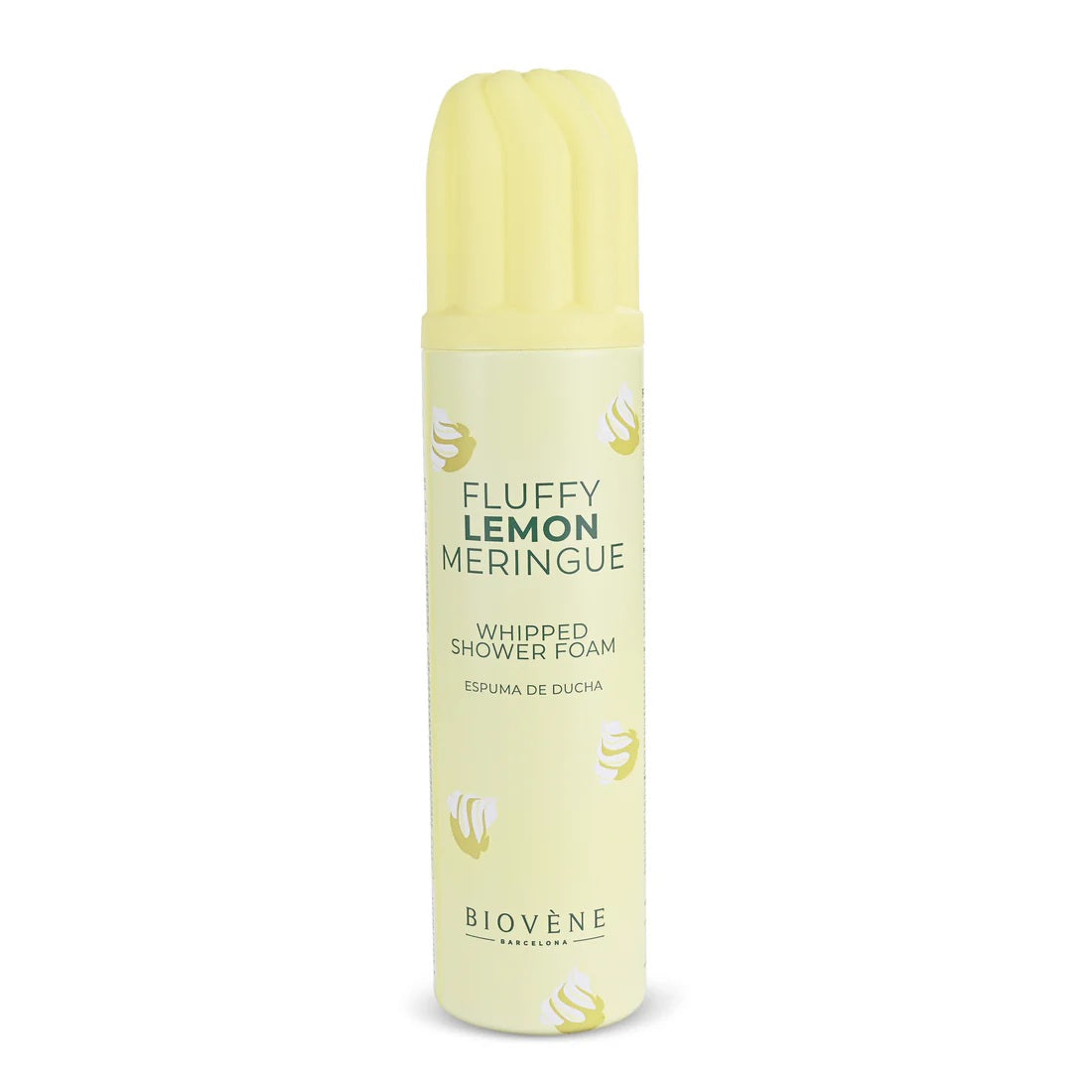 Biovene, Fluffy Lemon Meringue, Återfuktande, Duschmousse, 250 ml