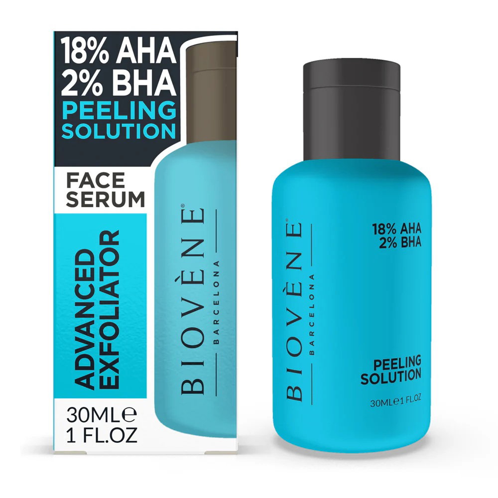 Biovene, Peeling Solution, 18% AHA, Jämn hudton, Serum, För ansiktet, 30 ml