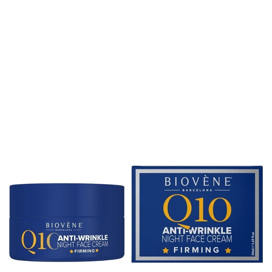 Biovene, Q10 Anti-Wrinkle, Uppstramning, Natt, Grädde, För ansiktet, 50 ml