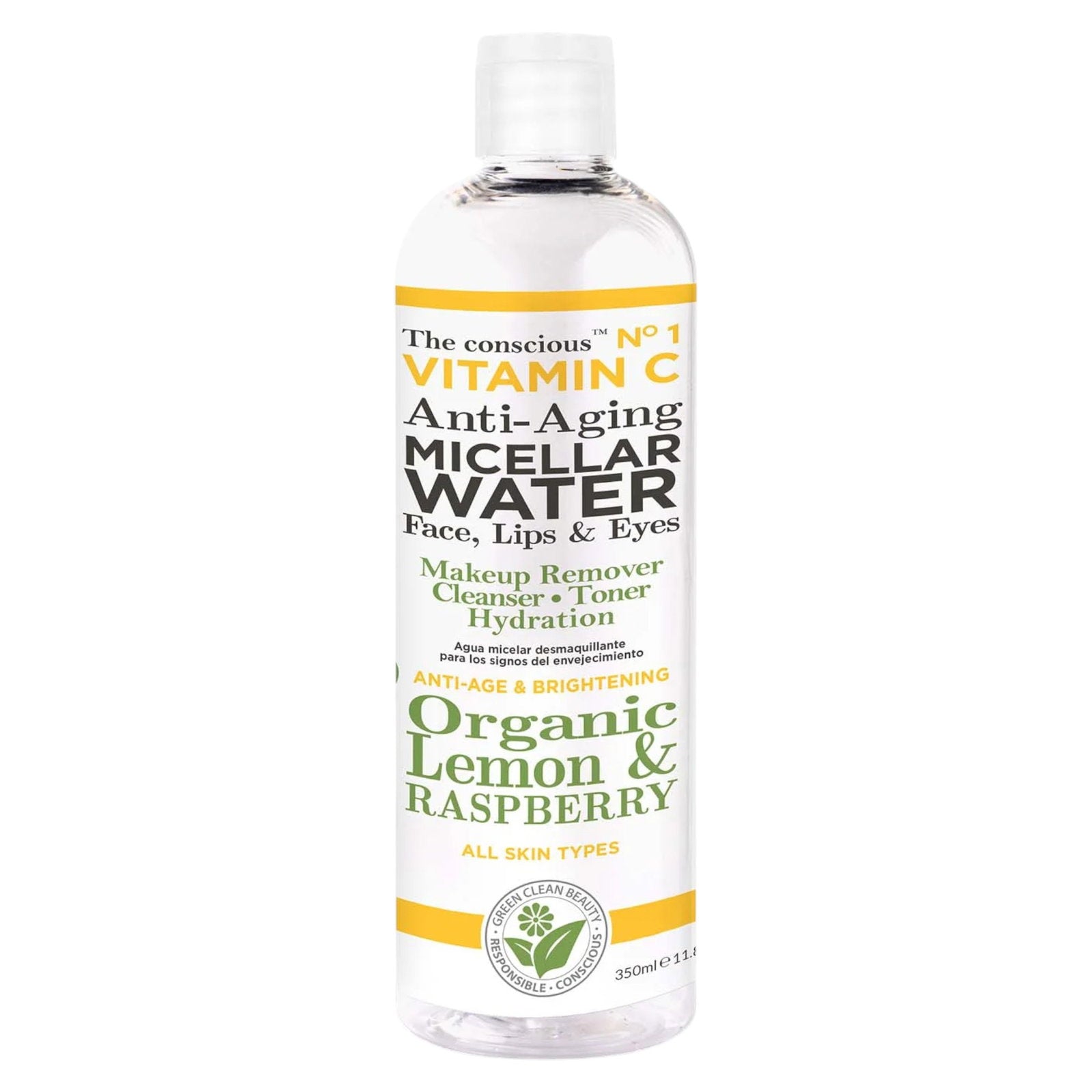 Biovene, The Conscious No.1, Vitamin C, Hydrering, Micellärt vatten, Alla hudtyper, 350 ml