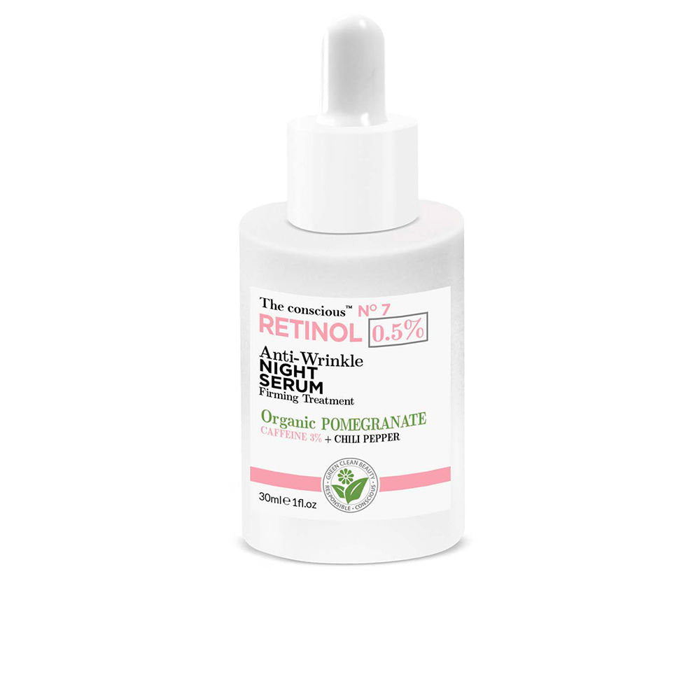 Biovene, The Conscious No.7, Retinol, Anti-rynkor & uppstramande, Natt, Serum, För ansiktet, 30 ml