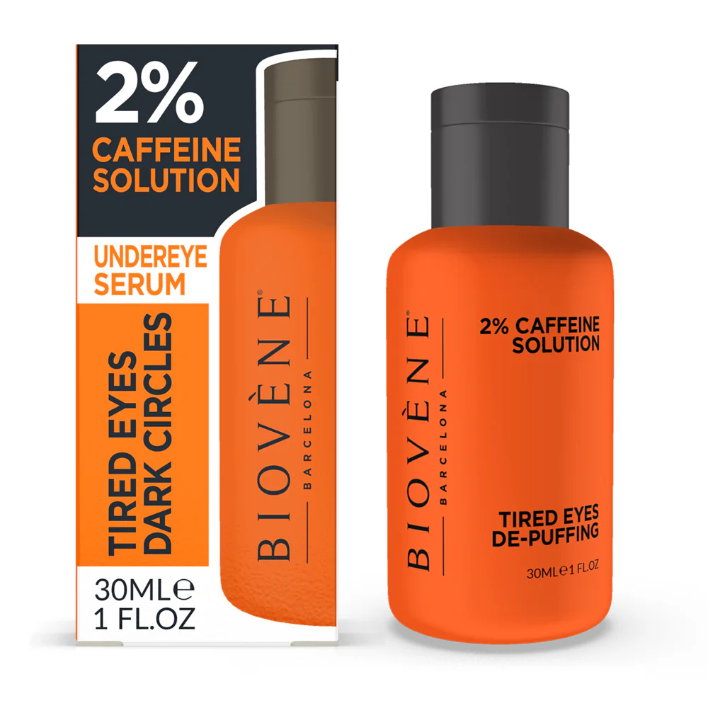 Biovene, Tired Eyes Dark Circles, 2% Caffeine, Avsvullnad, Ögonserum, 30 ml