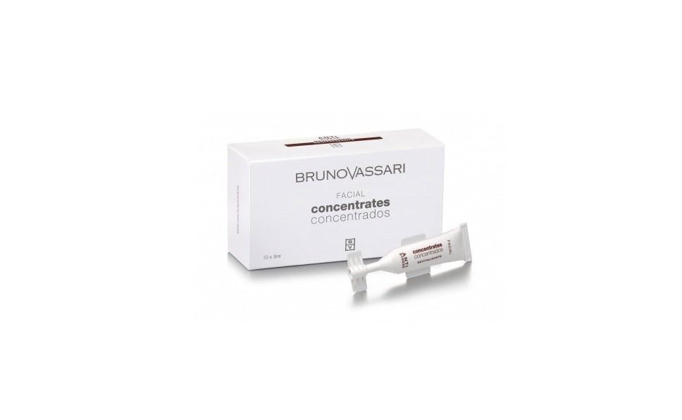 Set, Bruno Vassari, Anti Stress, Revitalisering, Koncentrera, För ansiktet, 10 st, 3 ml