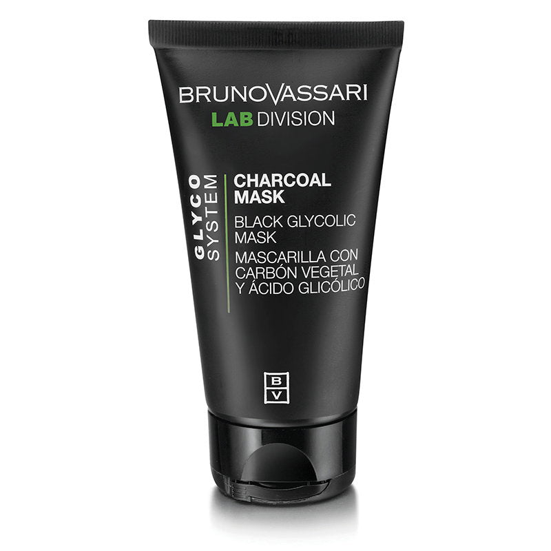 Bruno Vassari, Glyco System, Träkol, Exfoliering, Kräm mask, För ansiktet, 65 g