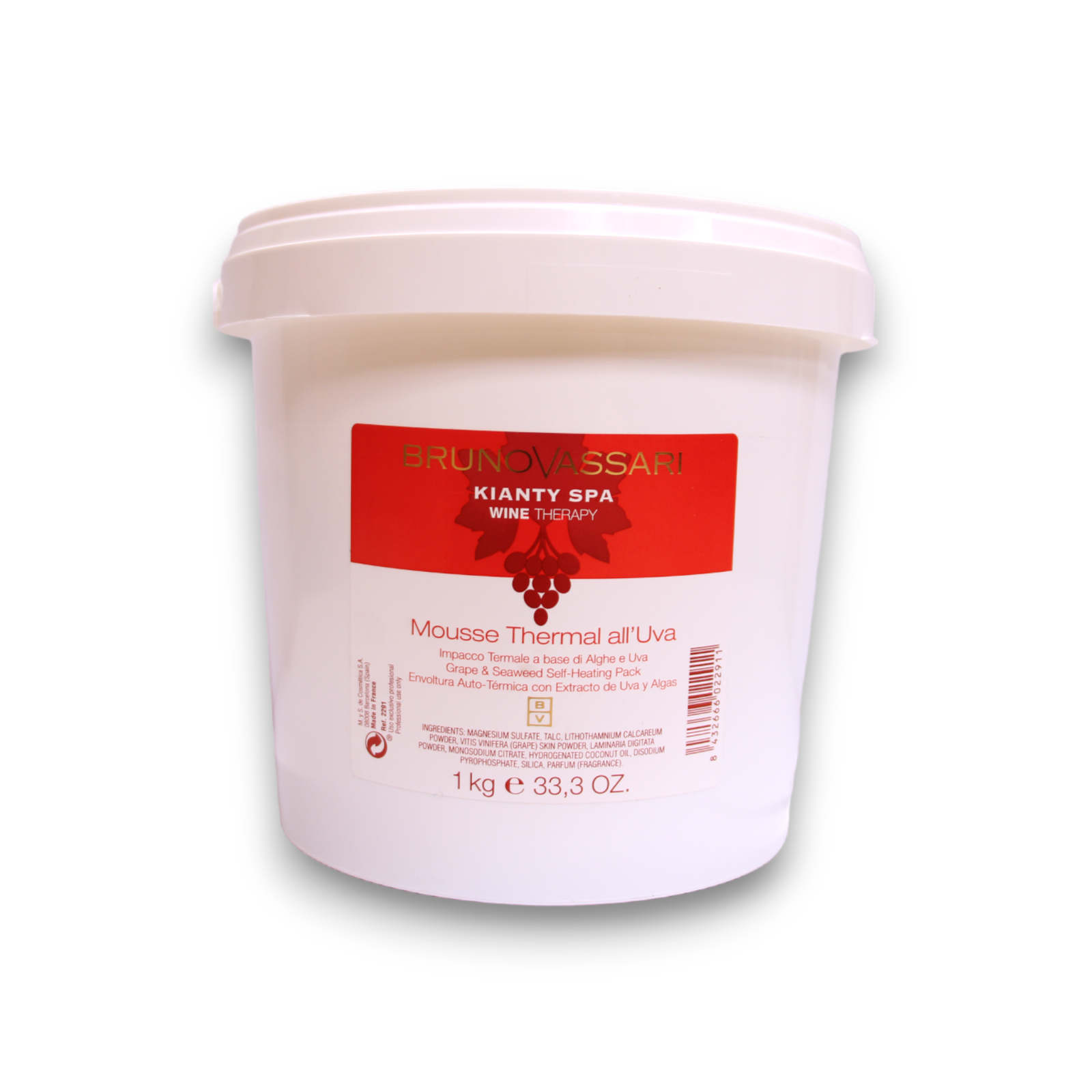 Bruno Vassari, Kianty SPA, Druva, Anticellulit, Pudermask, 1000 g