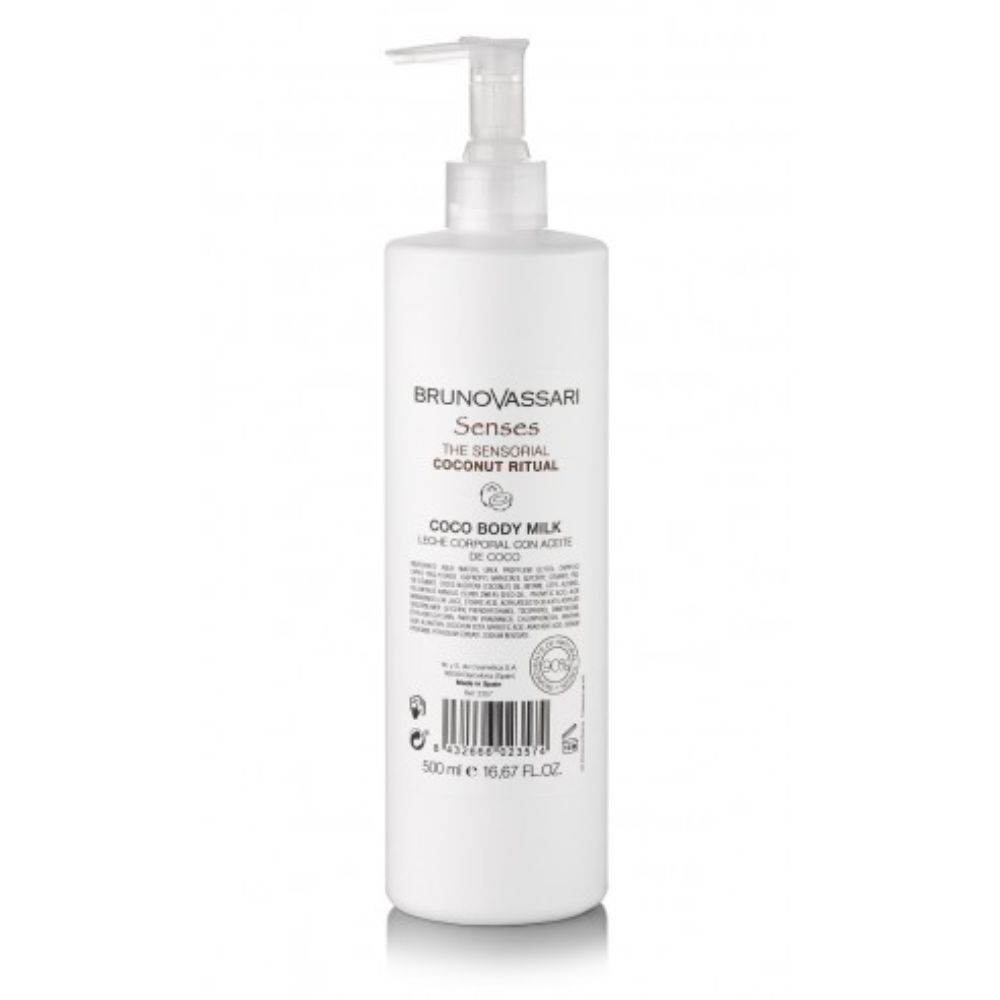 Bruno Vassari, Senses, Kokosolja, Återfuktande, Kroppsmjölk, 500 ml