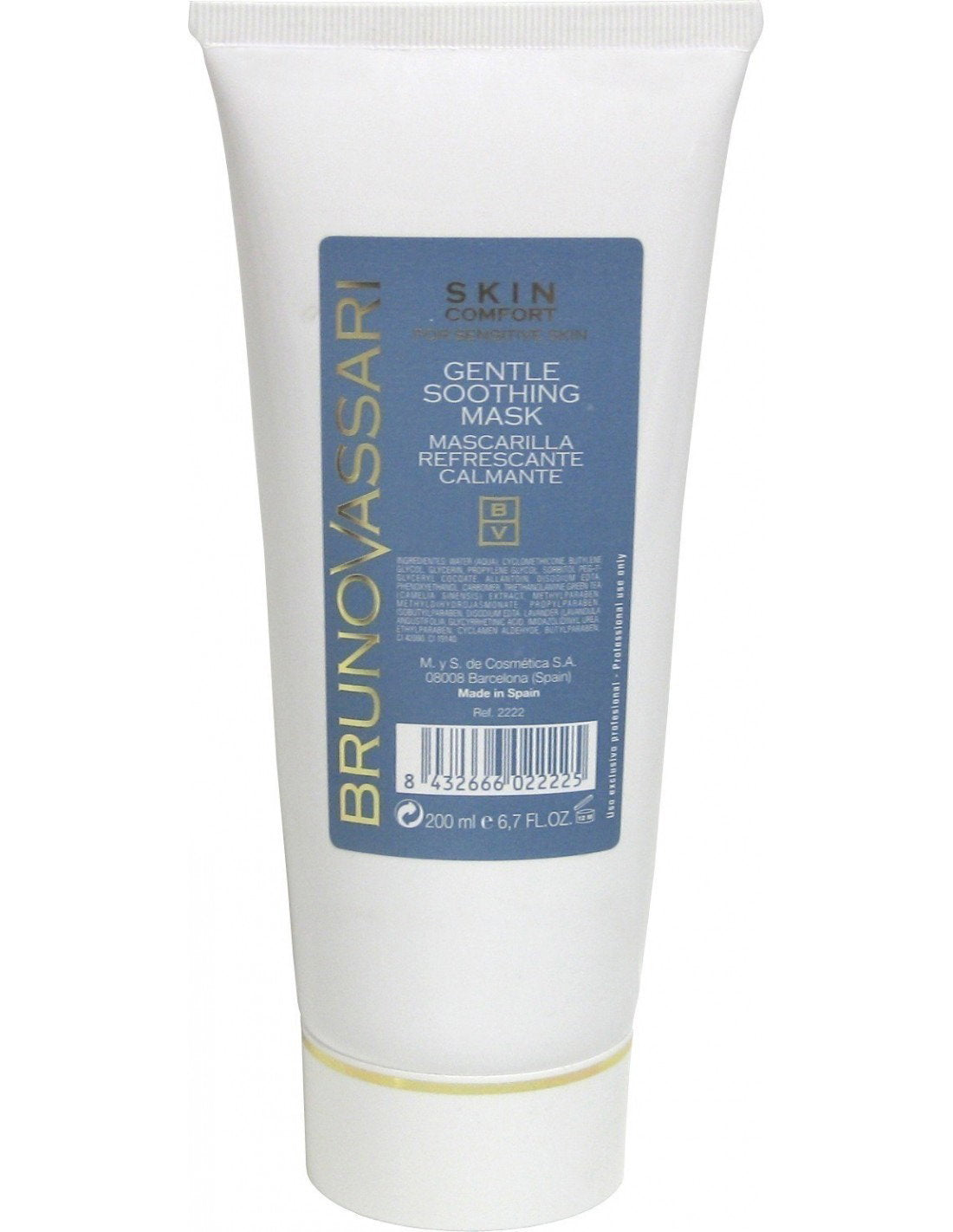 Bruno Vassari, Skin Comfort, Grönt te, Lugnande, Dag & Natt, Kräm mask, För ansiktet, 200 ml