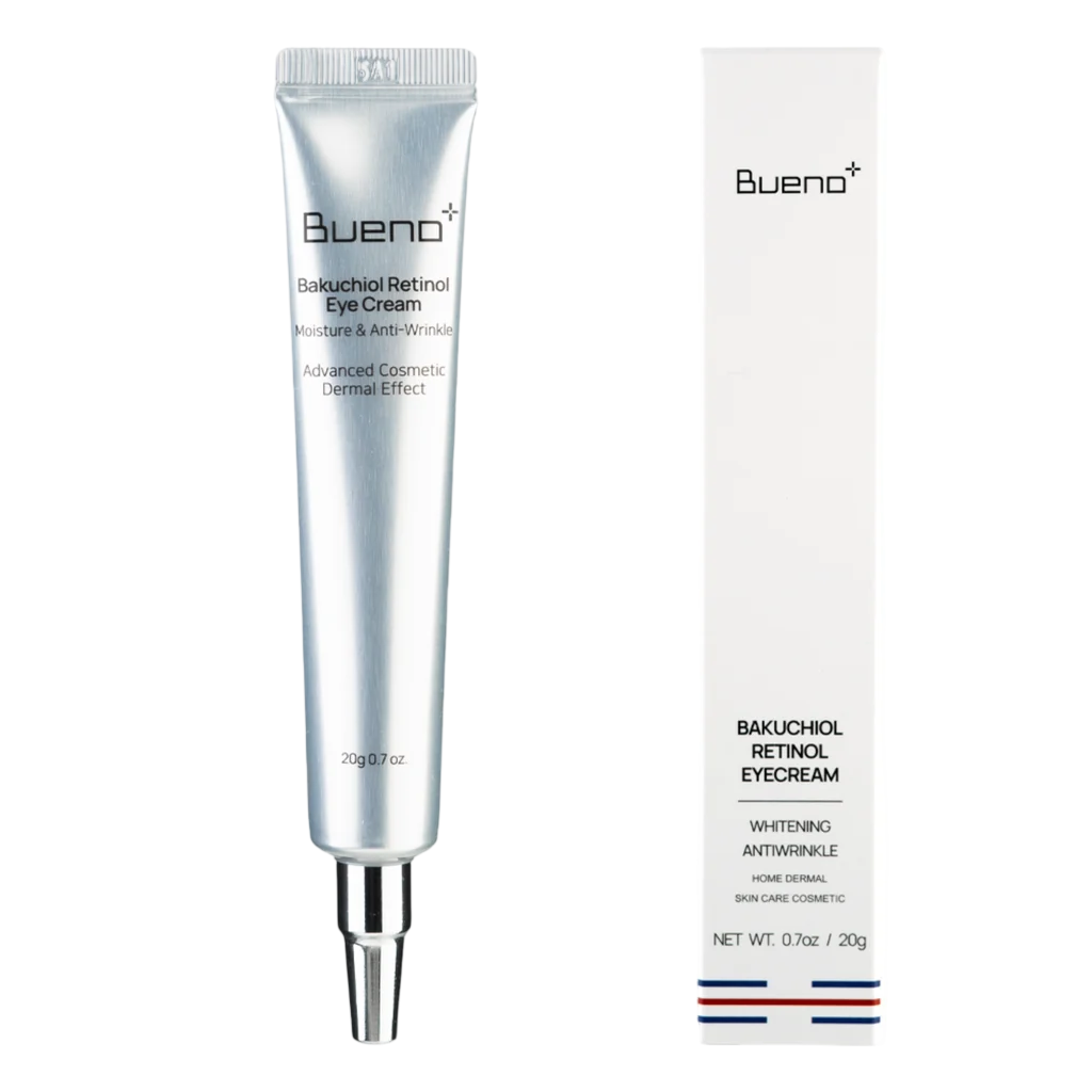 Bueno, Bakuchiol, Djurförsöksfri, Anti-Aging, Anti-Wrinkle & Brightening, Dag & Natt, Ögonkräm, 20 g