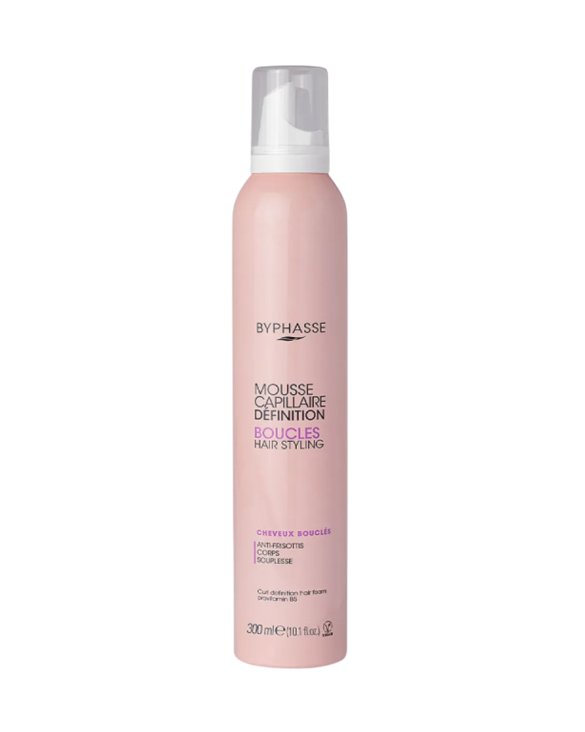 Byphasse, Active Curl, Hårstylingsmousse, För styling, Starkt grepp, 300 ml