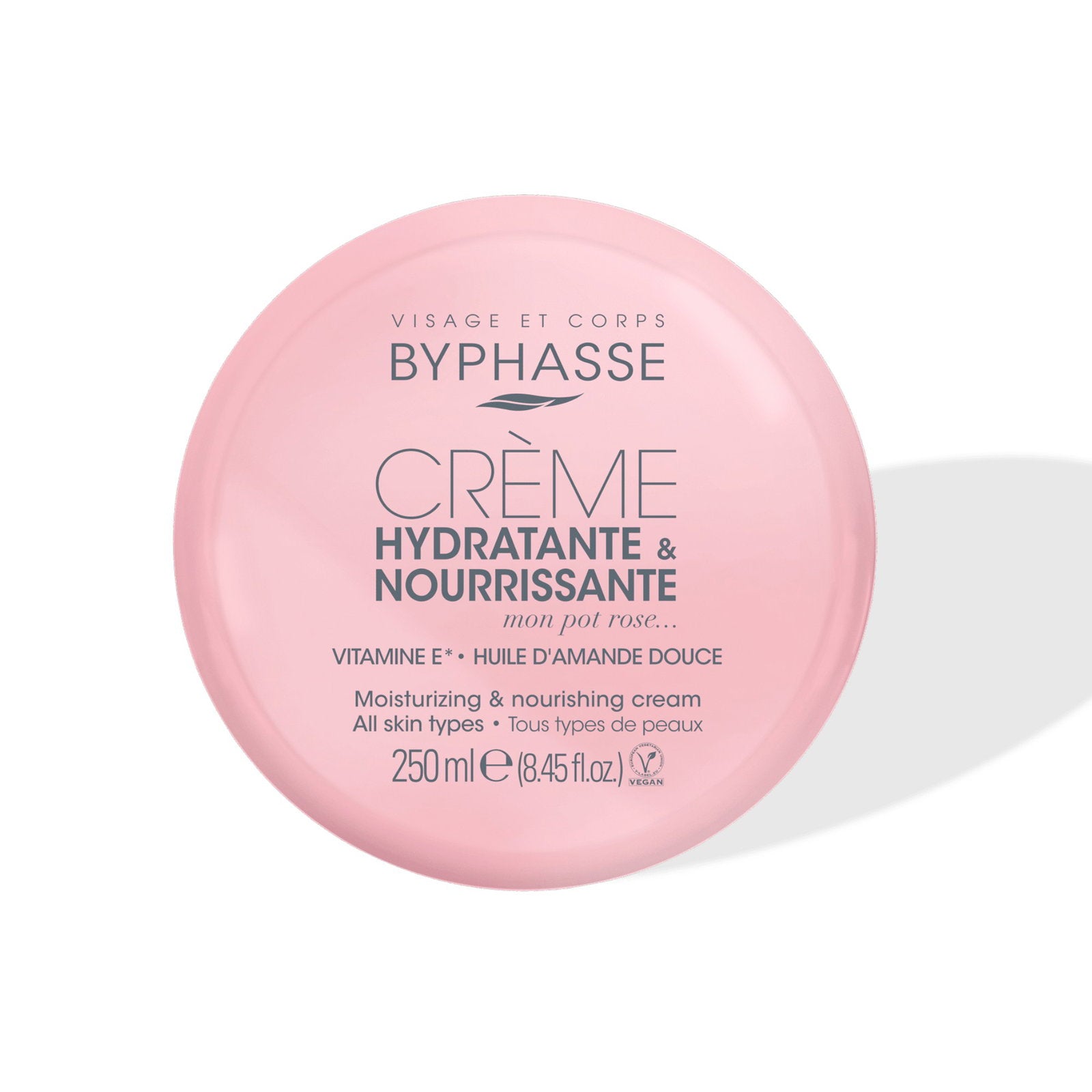 Byphasse, Byphasse, Vitamin E, Återfuktande, Grädde, För ansikte & kropp, 250 ml