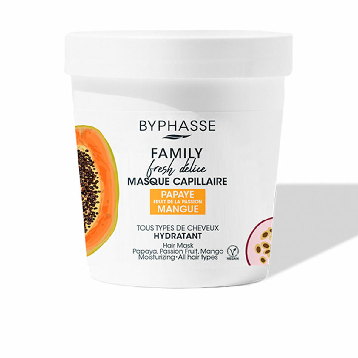 Byphasse, Family, Papaya & Mango, Hårbehandlingskräm mask, 250 ml