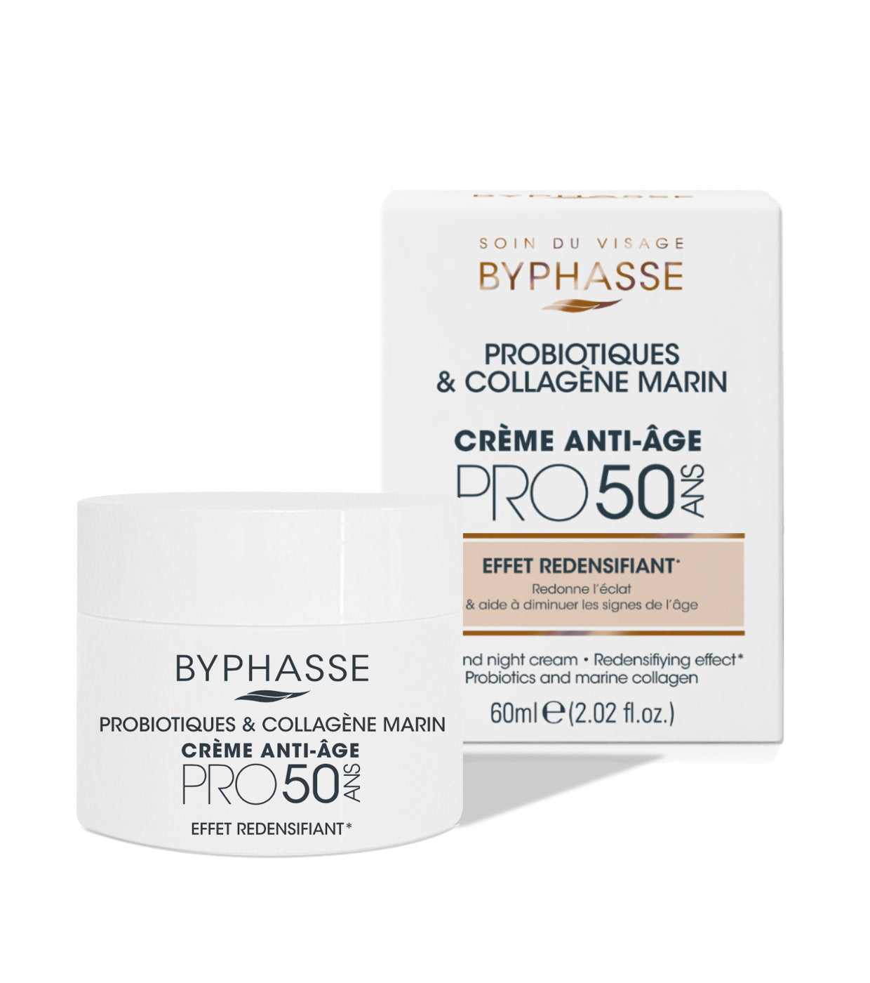 Byphasse, Pro 50, Anti-aging, Grädde, För ansiktet, 60 ml