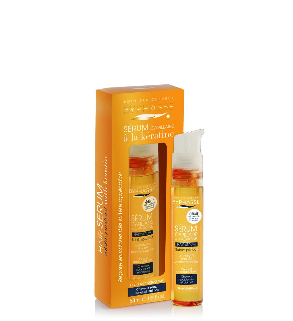 Byphasse, Sublim Protect, Keratin, Hårserum, Reparation, 50 ml