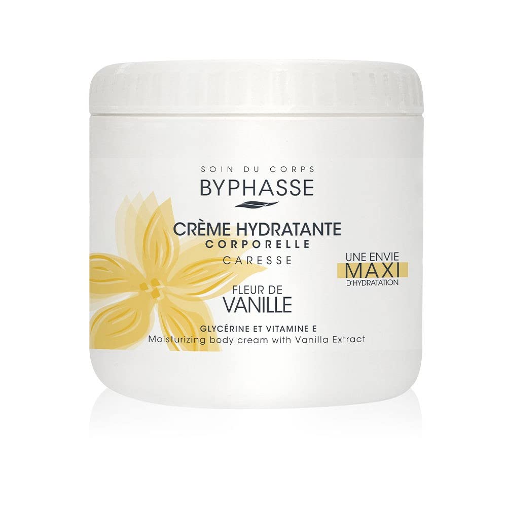 Byphasse, Vanilla Flower, Återfuktande, Kroppskräm, 500 ml
