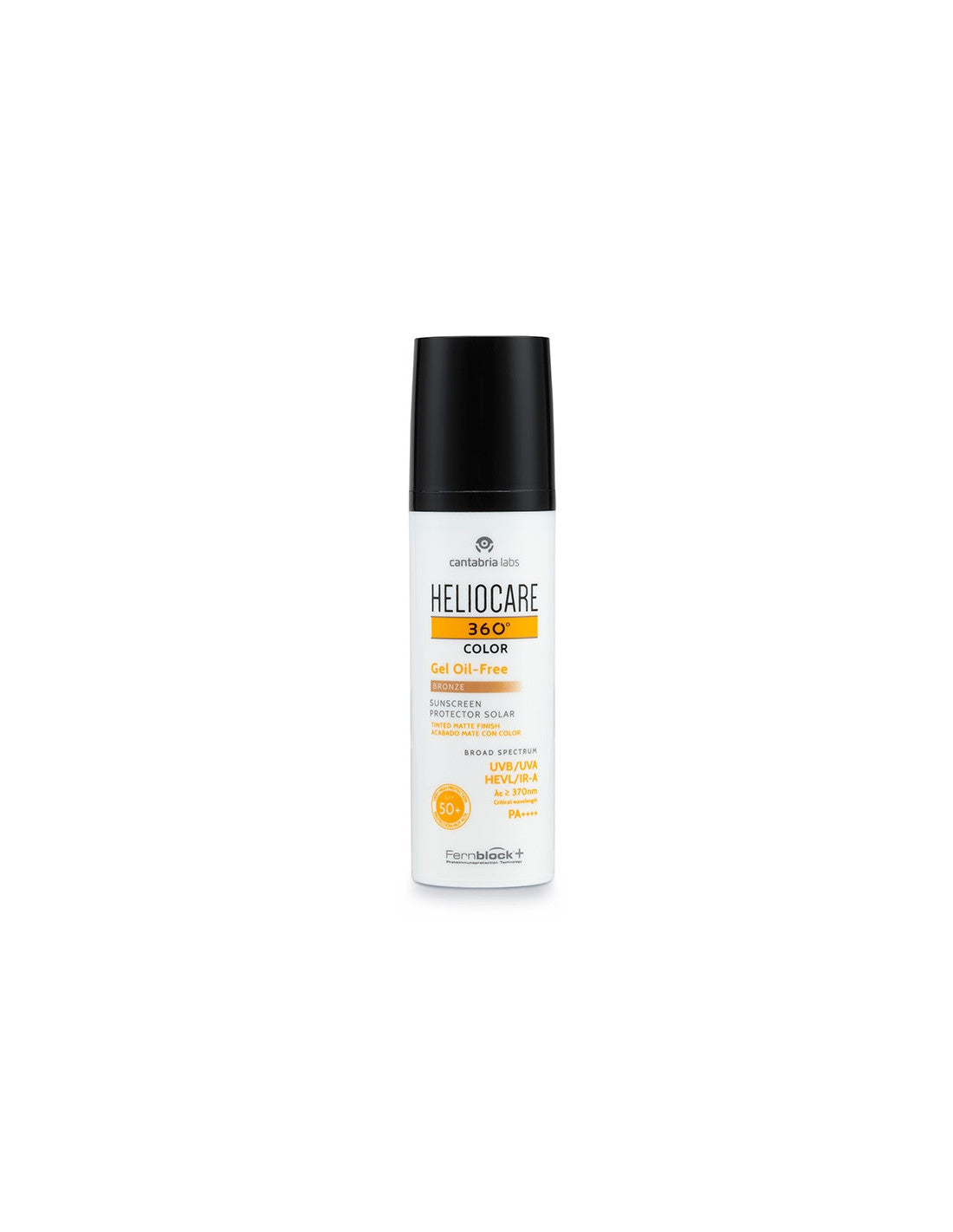 Cantabria Labs, Heliocare 360º Color, Färgpigment, Brun-utan-sol-aktivator, Solkräm gel, SPF 50+, 50 ml