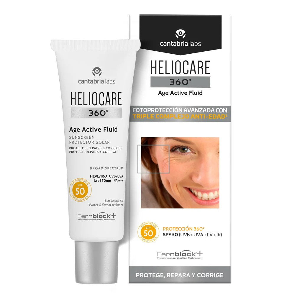 Cantabria Labs, Heliocare 360º, Sun Protection, Day, Fluid, For Face, SPF 50, 50 ml