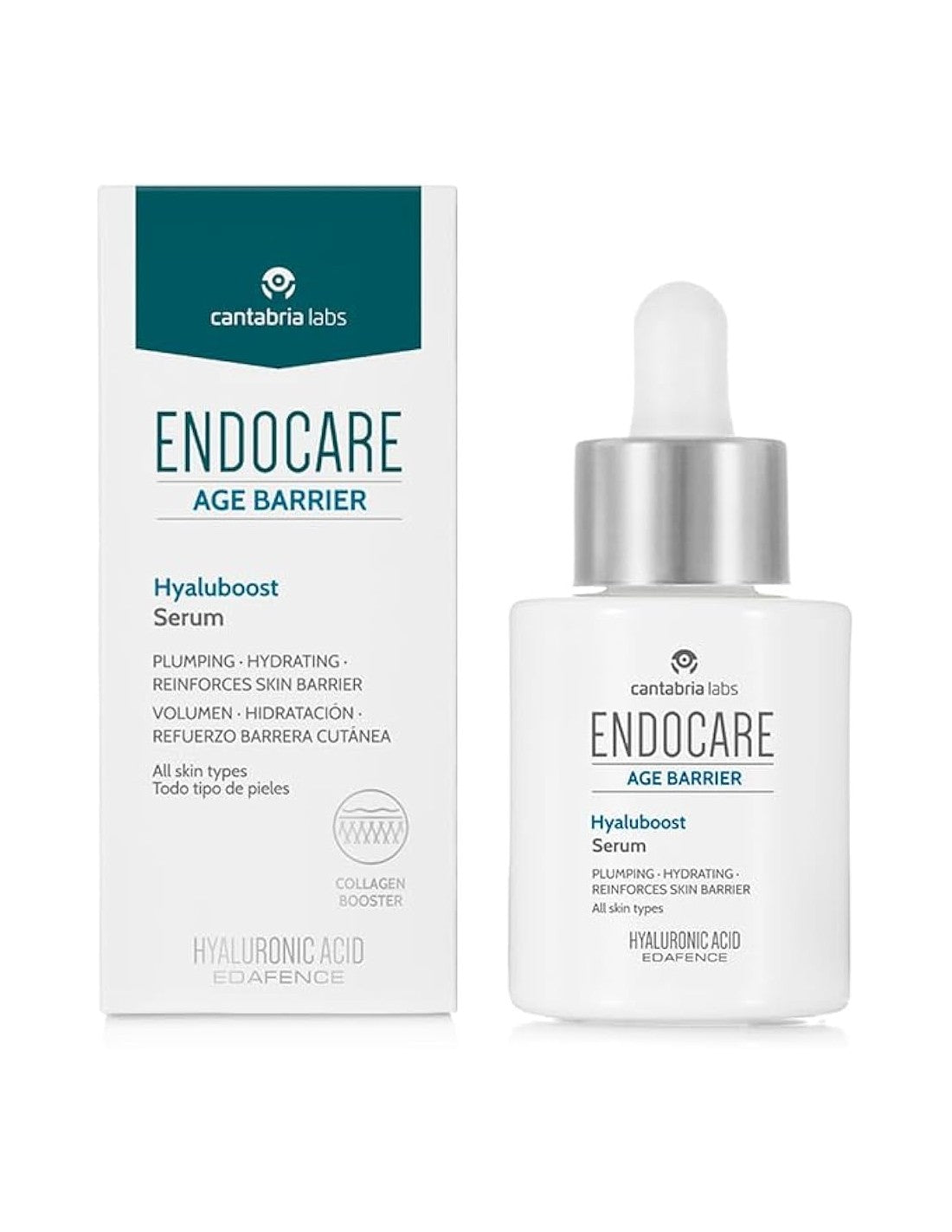 Cantabria Labs, Endocare, Återfuktande, Volymgivande, Serum, För ansiktet, 30 ml