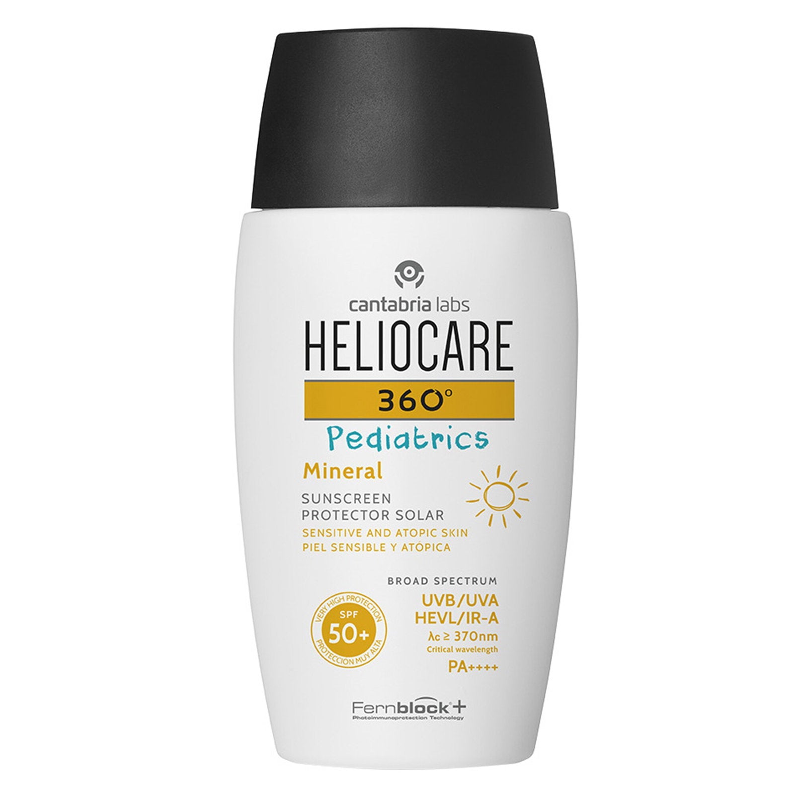 Cantabria Labs, Heliocare 360º Pediatrics, Mineral, Hög UV-skydd, Solkräm, Kropp, Mineral, 50 ml