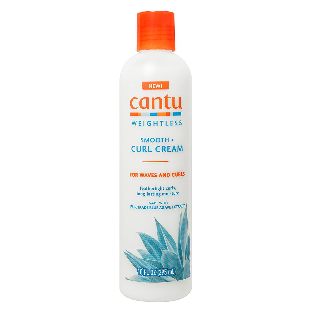 Cantu, Weightless Smooth + Curl, Leave-in krämbehandling för hår, Lockdefiniering, 295 ml
