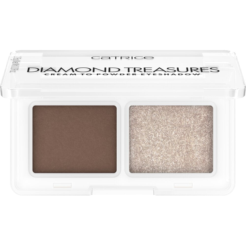 Catrice, Diamond Treasures, Ögonskuggspalett, 010, Hazel Spark, 2 nyanser, 2.8 g