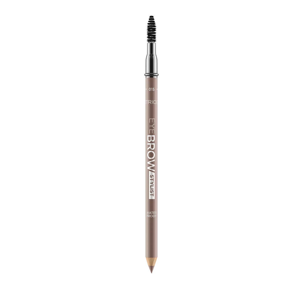 Catrice, Eye Brow Stylist, Vattentät, Ögonbrynskräm penna & borste 2-i-1, 015, Ashy Drama, 1.4 g
