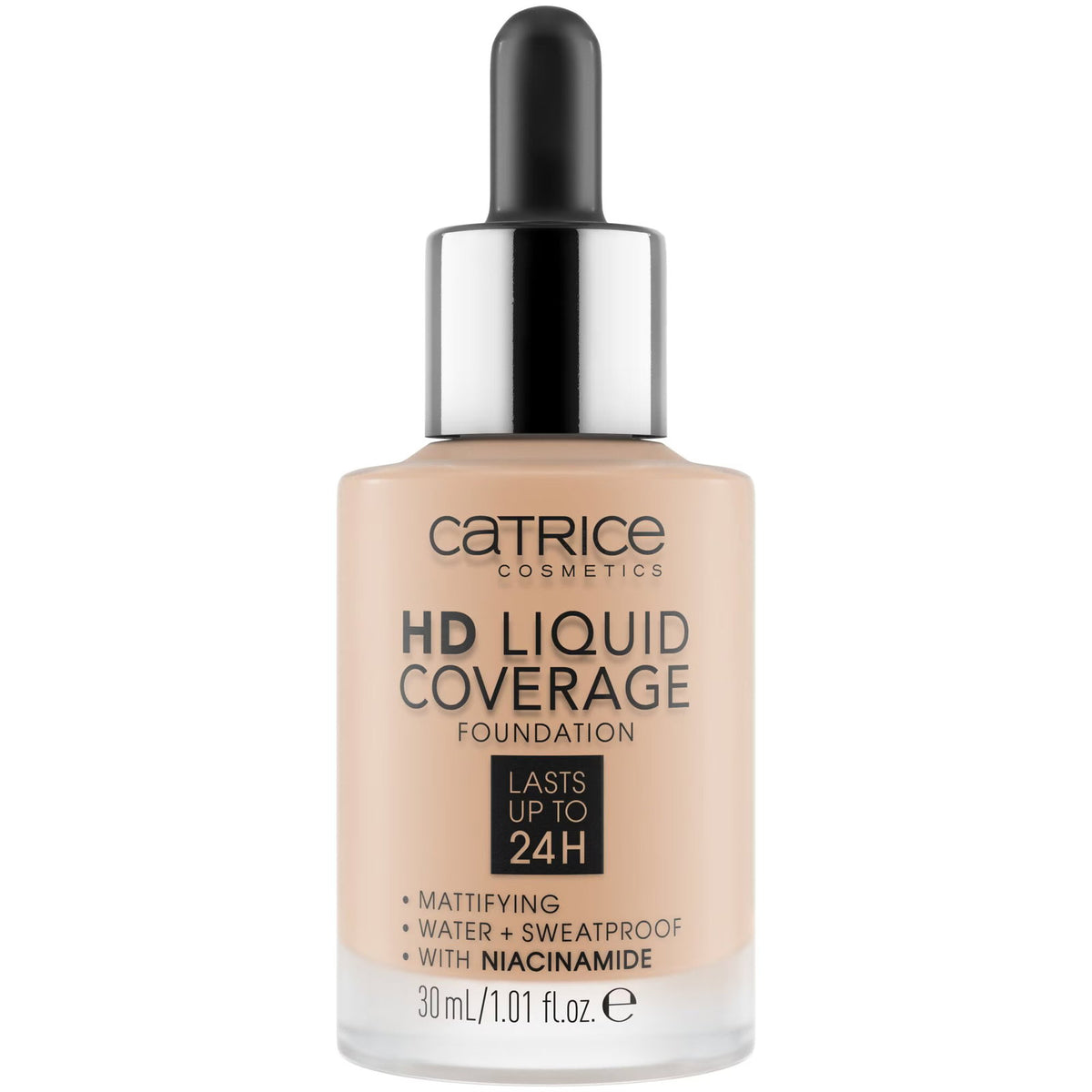 Catrice, HD, Vegan, Matt, Flytande foundation, 036, Hasselnöt, 30 ml