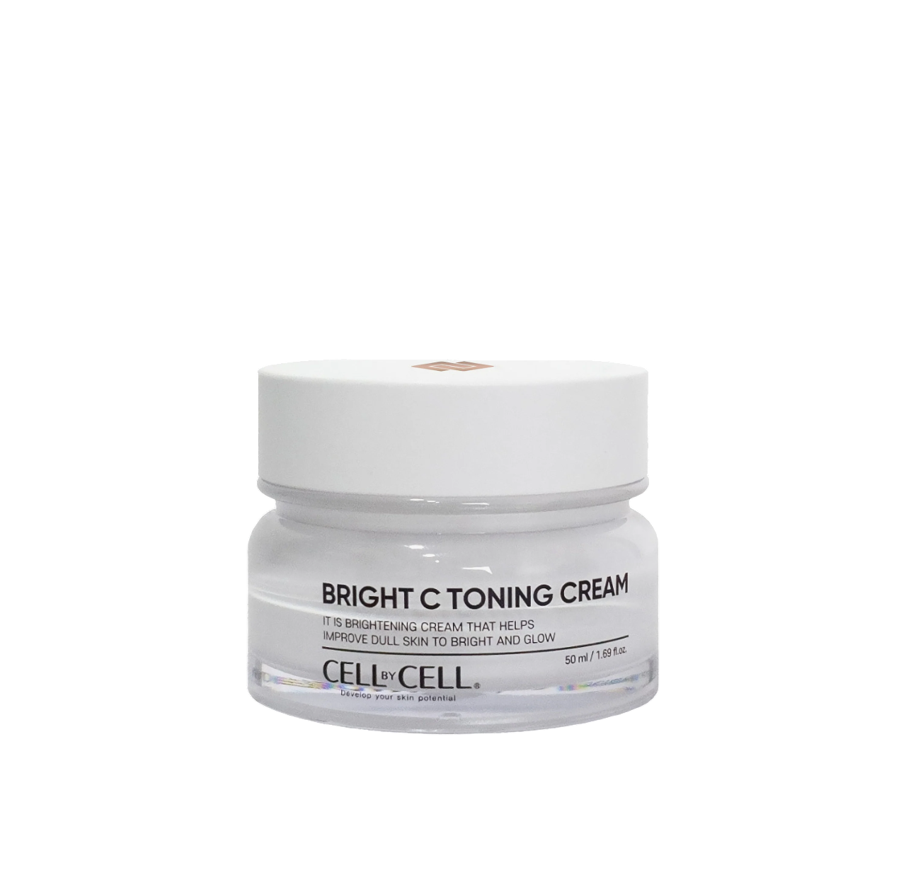 Cell By Cell, Bright C, Ljusnande, Återfuktande, Grädde, För ansiktet, 50 ml
