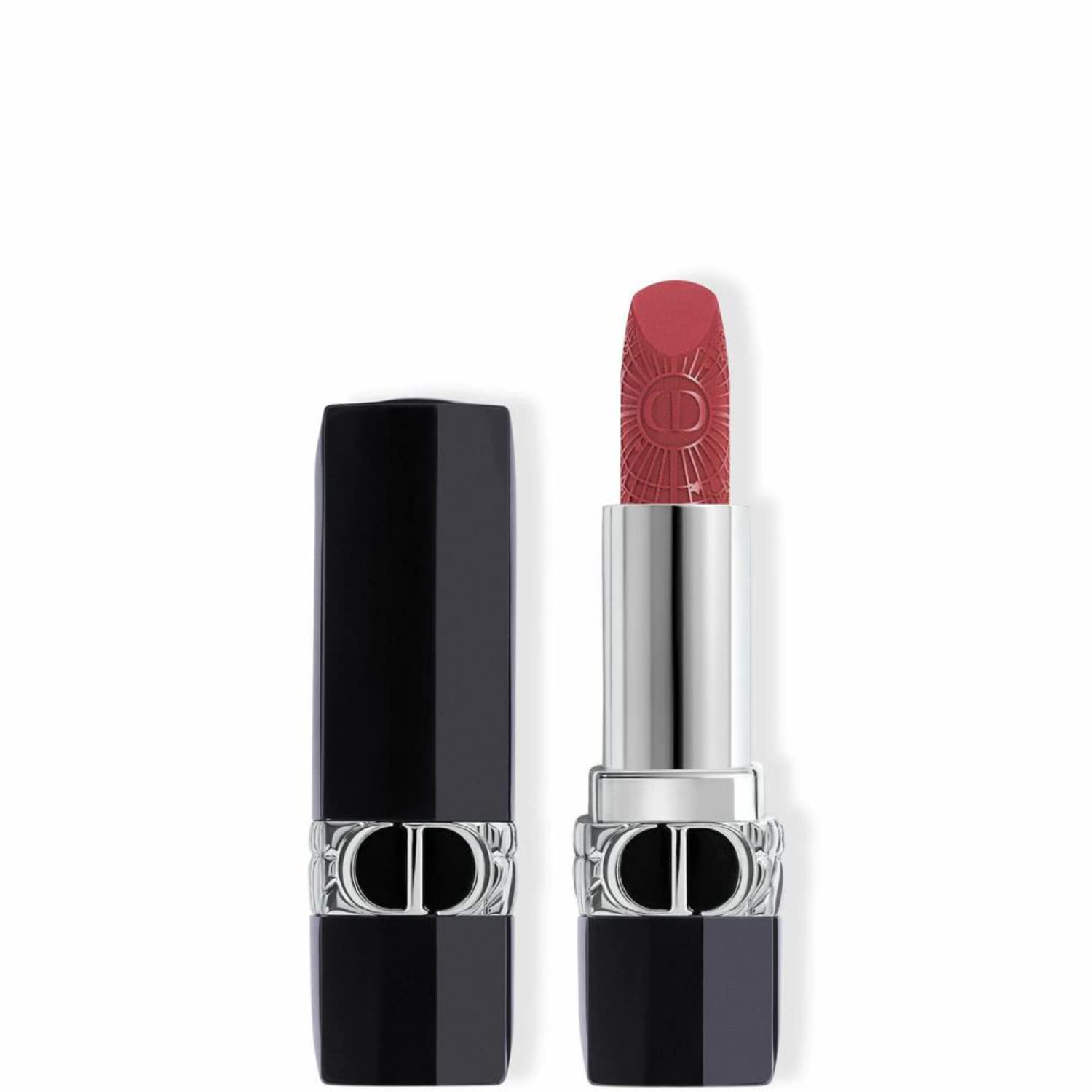 Christian Dior, Dior Rouge, Satinfinish, Krämigt läppstift, 674, Midnight Rose Velvet, 3,5 g