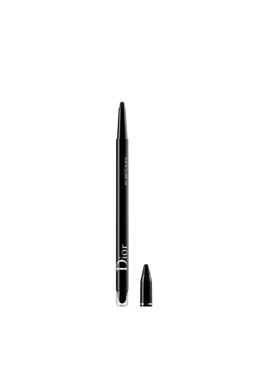 Christian Dior, Diorshow On Stage, Waterproof, Double-ended, Kohl Eyeliner, 091, Black, 1.2 g