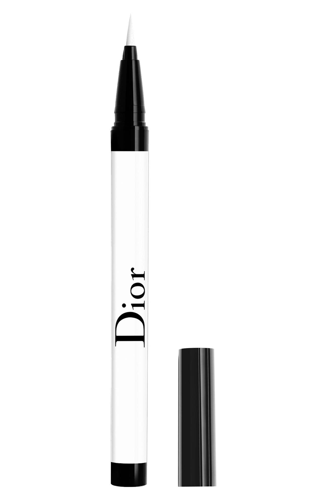 Christian Dior, Diorshow On Stage, Vattentät, Ultra-flexibel filtspets, Matt, Flytande eyeliner, 001, Vit, 0.55 ml