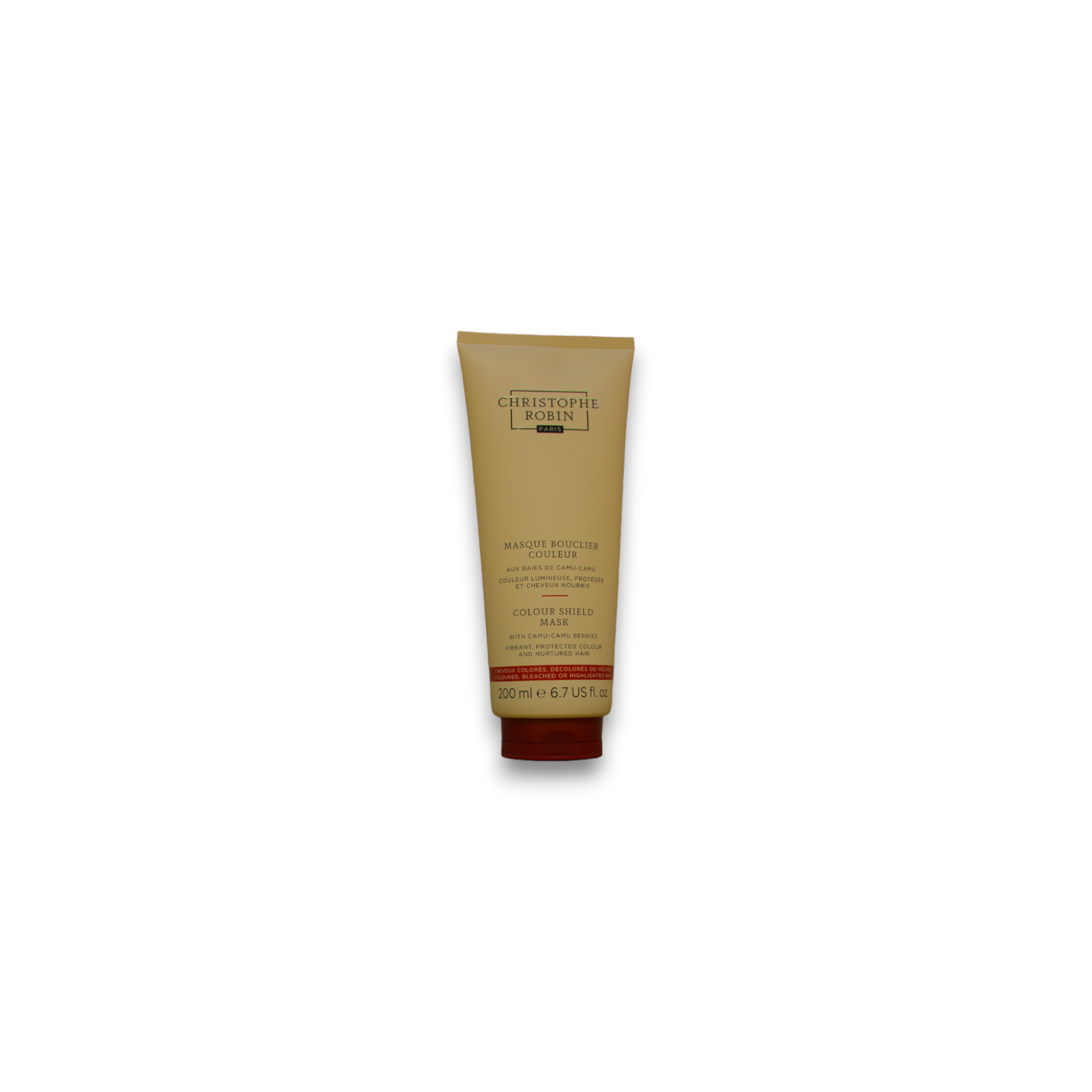 Christophe Robin, Colour Shield, Camu-camu bär, Hårbehandlingskräm mask, För färgskydd, 250 ml