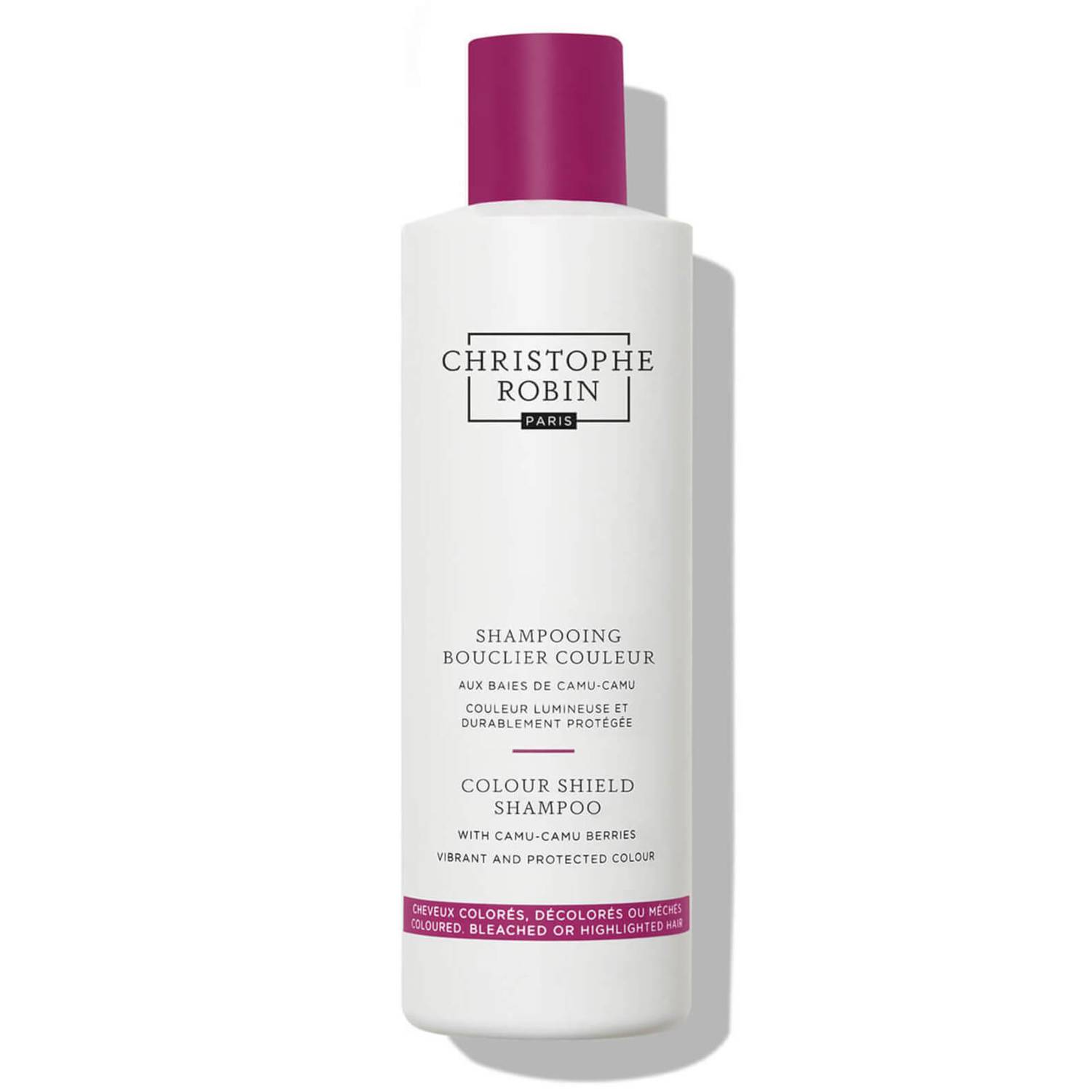 Christophe Robin, Colour Shield, Camu-camu bär, Hårschampo, För färgskydd, 1000 ml