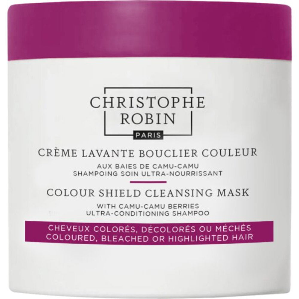 Christophe Robin, Colour Shield, Camu-camu bär, Hårbehandlingsschampo, För näring, 250 ml