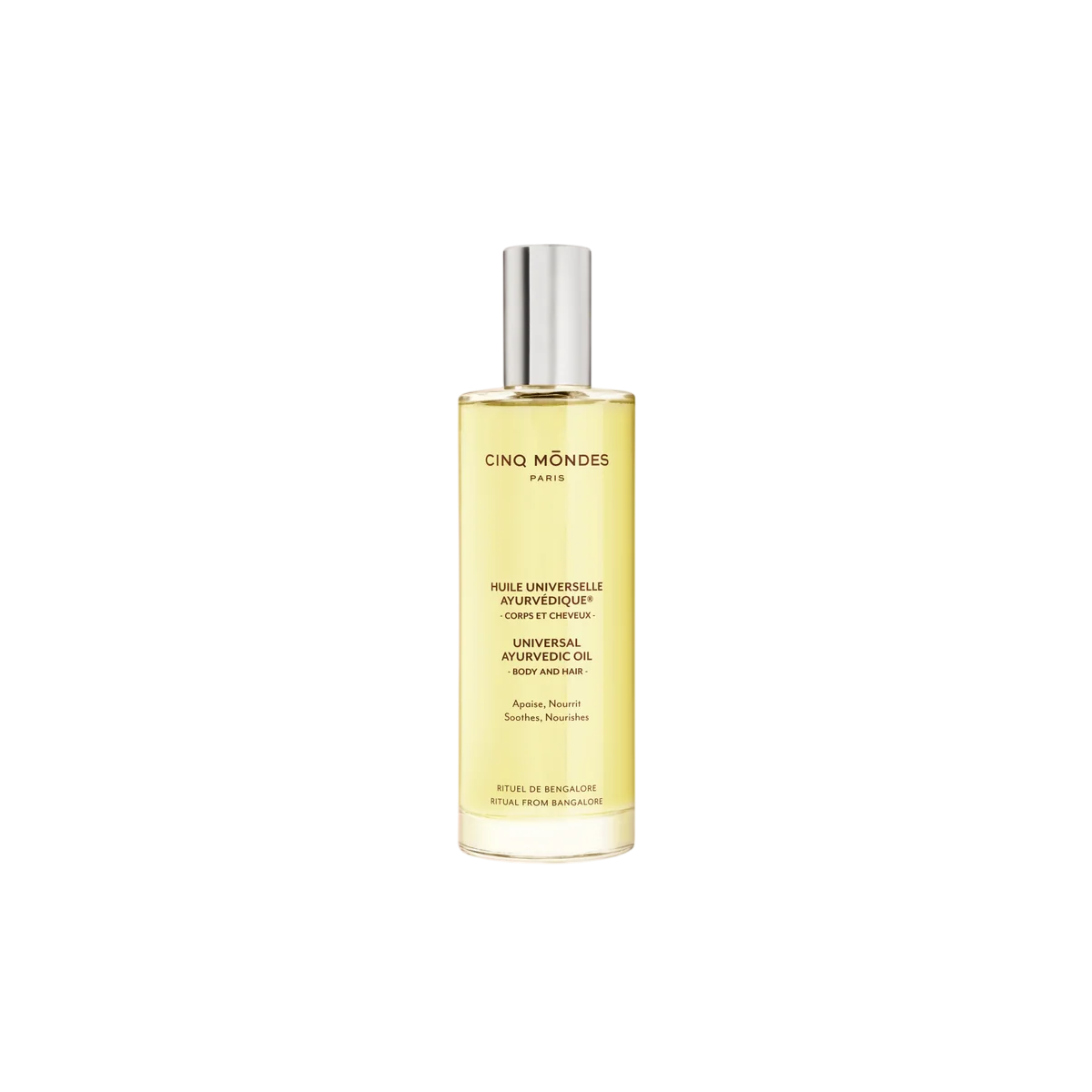 Cinq Mondes, Universal Ayurvedic, Ayurvedic Oil, Nourishing & Repairing, Torrolja för kroppen, 100 ml