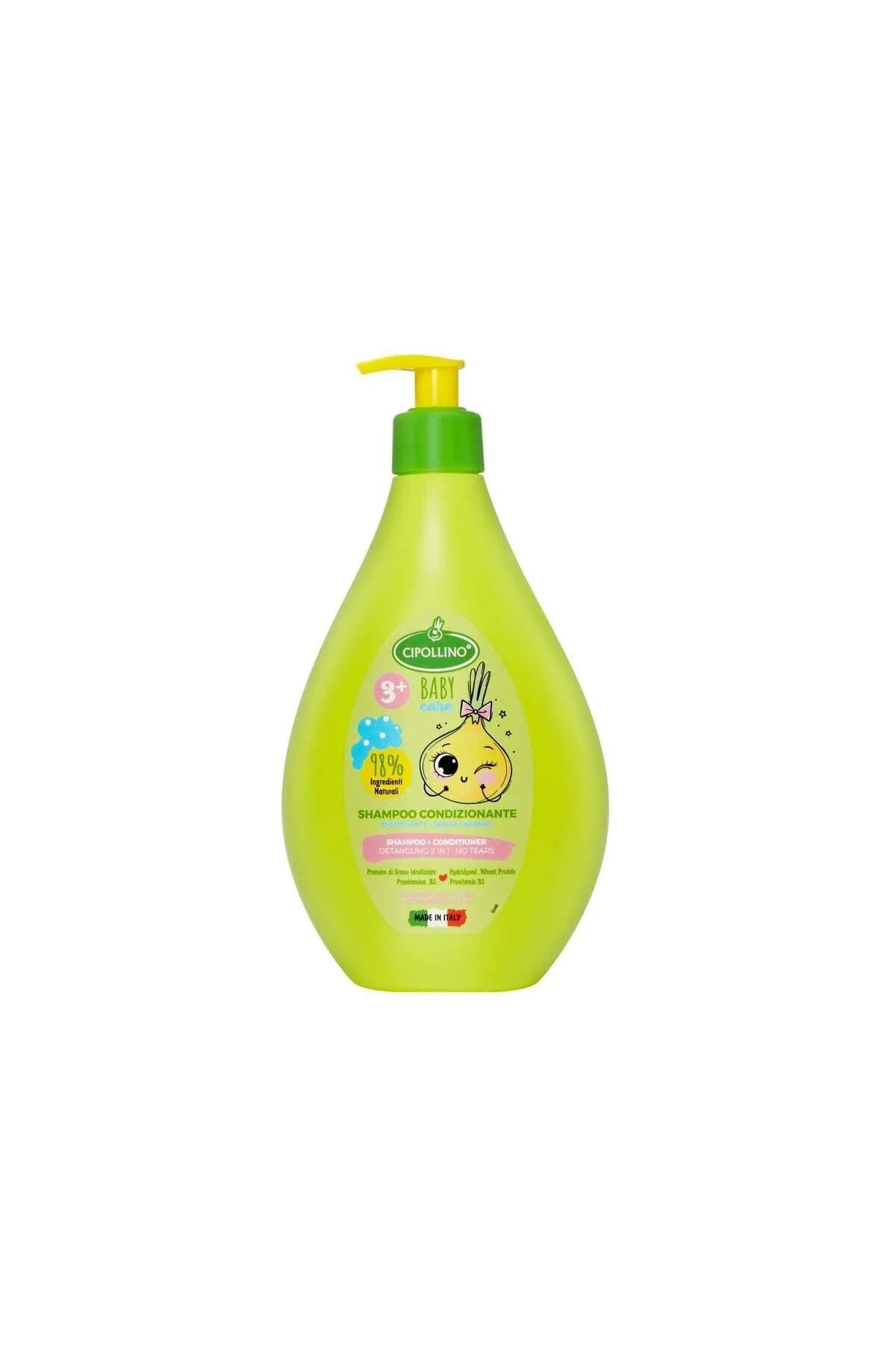 Cipollino, Baby Care, Schampo & balsam 2-i-1, Detangling & Gentle, 400 ml