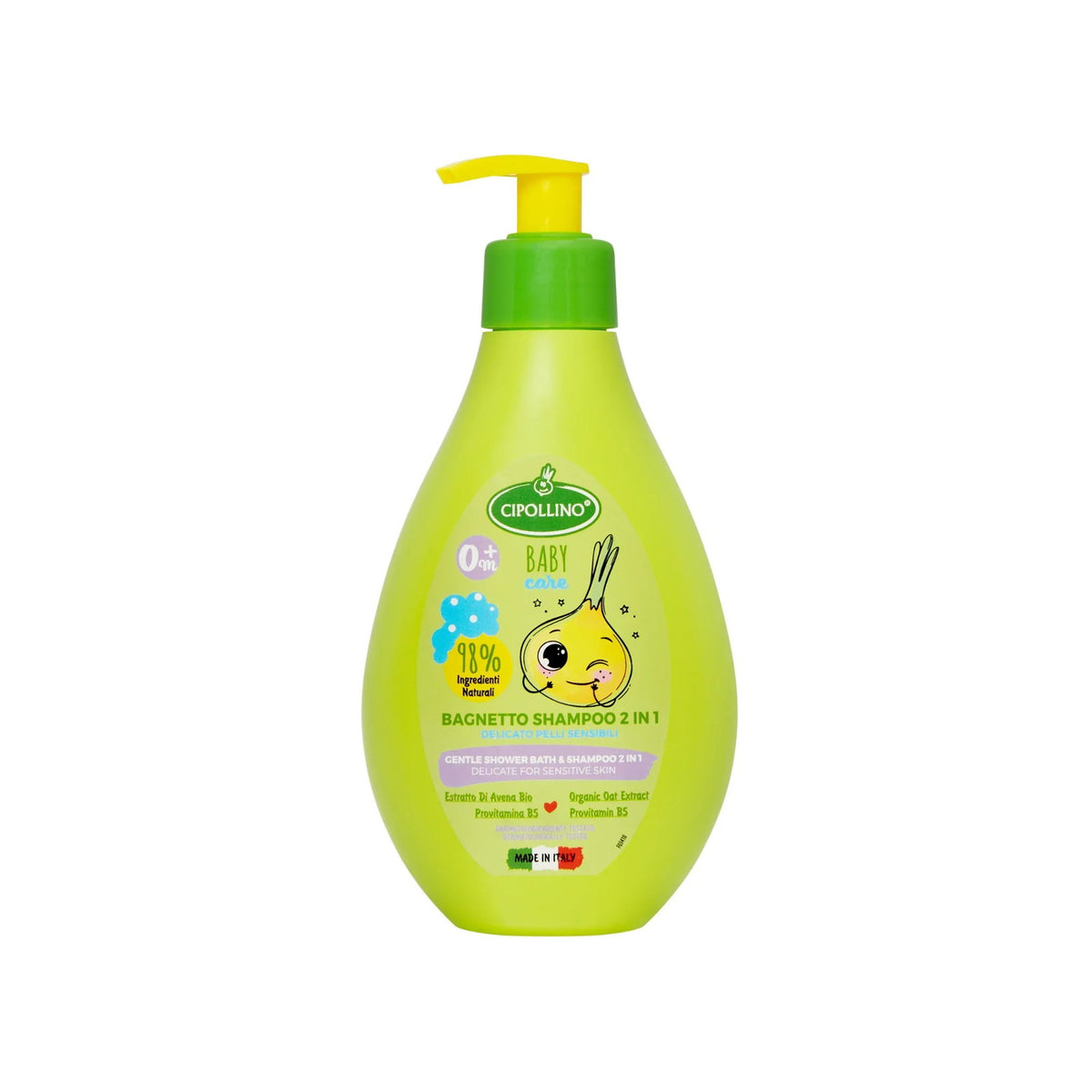 Cipollino, Baby Care, Duschgel & schampo 2-i-1, 250 ml