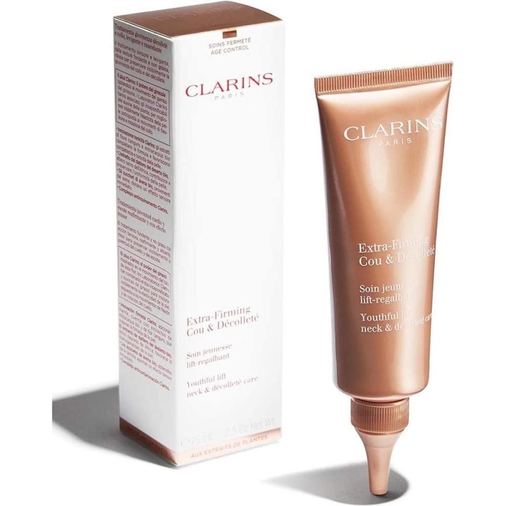 Clarins, Extra-Firming, Återfuktande, Grädde, För hals & dekolletage, 75 ml