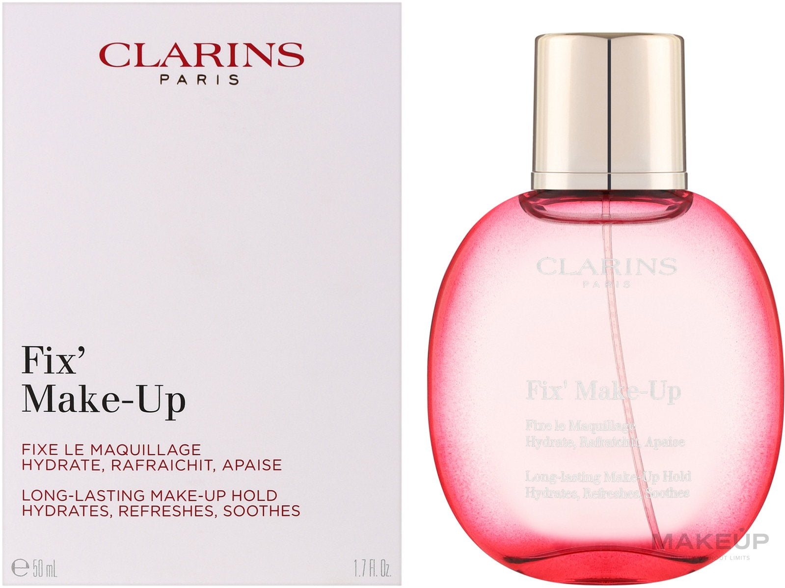Clarins, Fix' Make Up, Återfuktande, Uppfriskande, Fixeringsspray, 50 ml