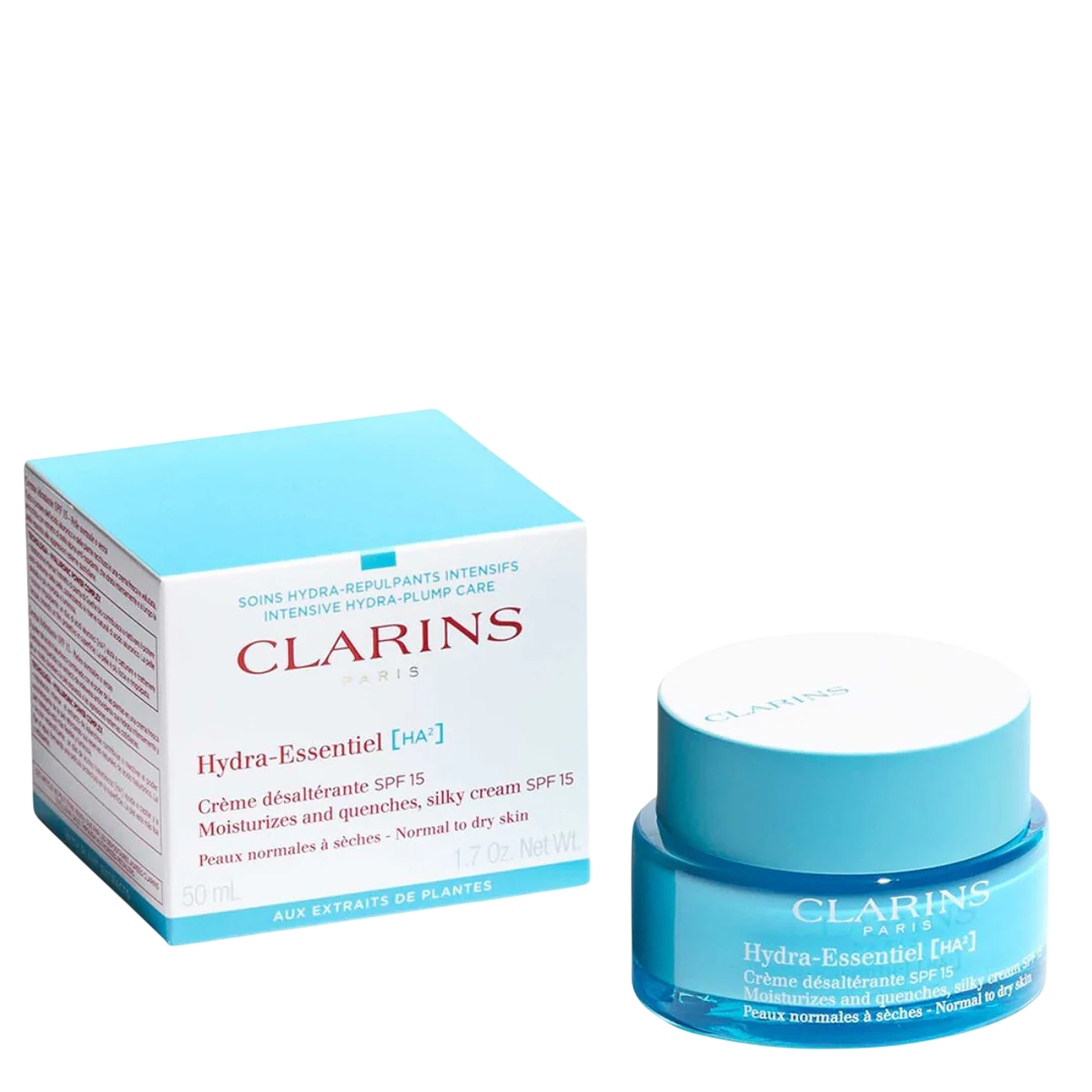 Clarins, Hydra-Essentiel, Återfuktande, Dagligen, Grädde, För ansiktet, SPF 15, 50 ml